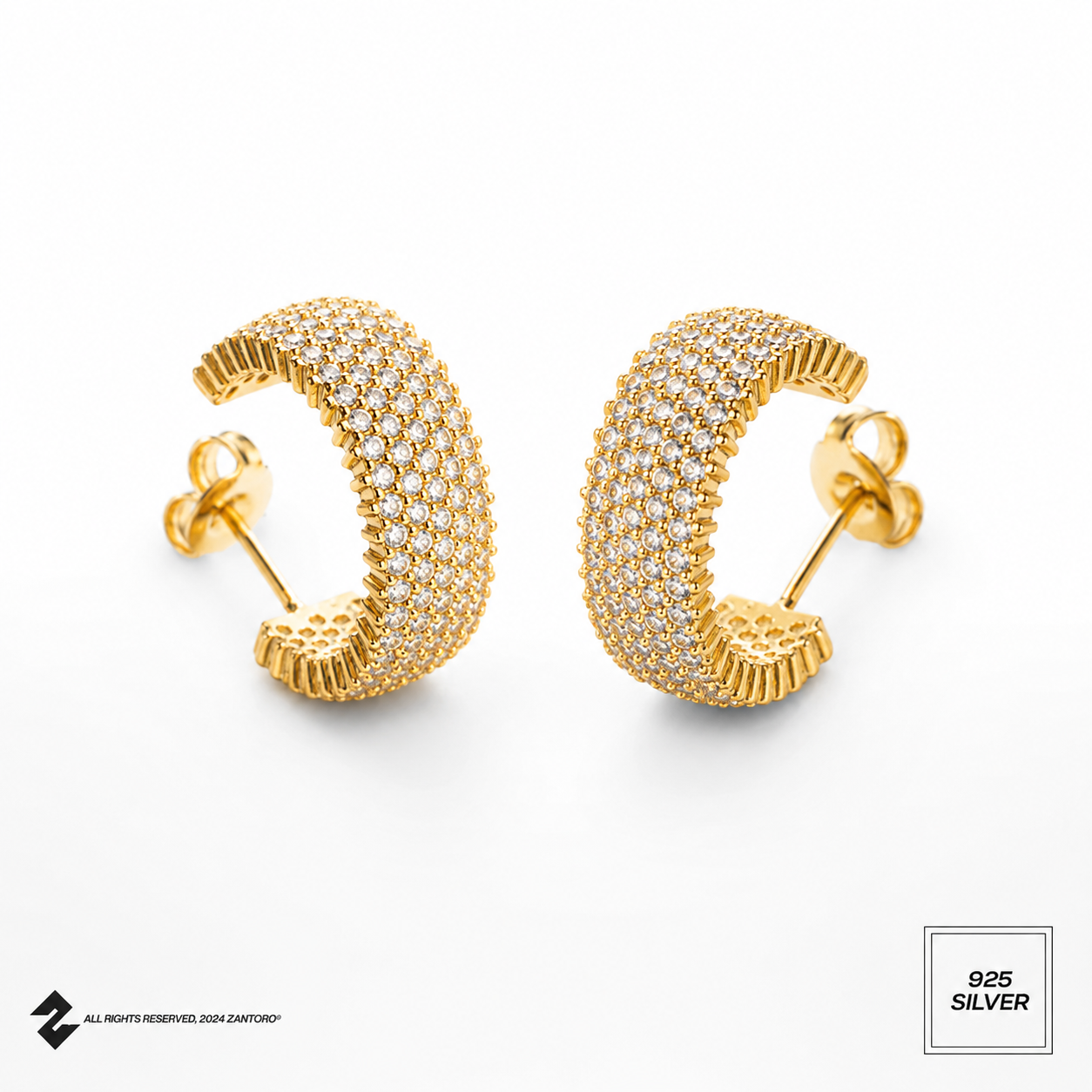 Pavé Hoops Ohrringe