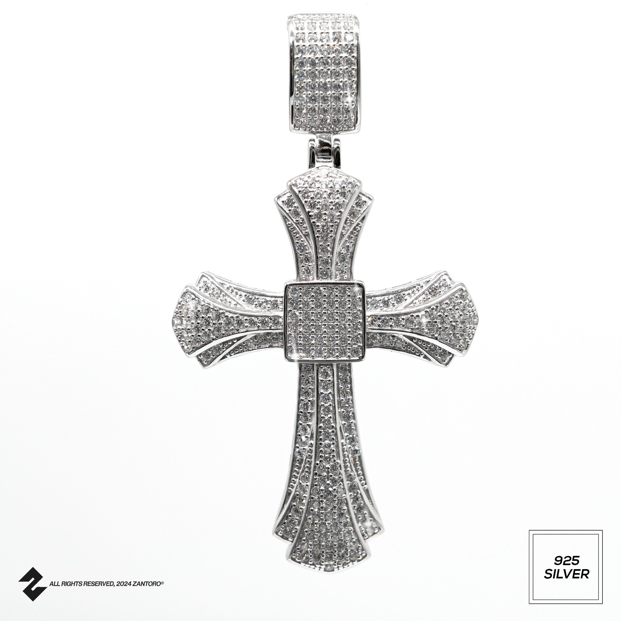 KREUZ ANHÄNGER FULL ICE OUT MADE IN ITALY