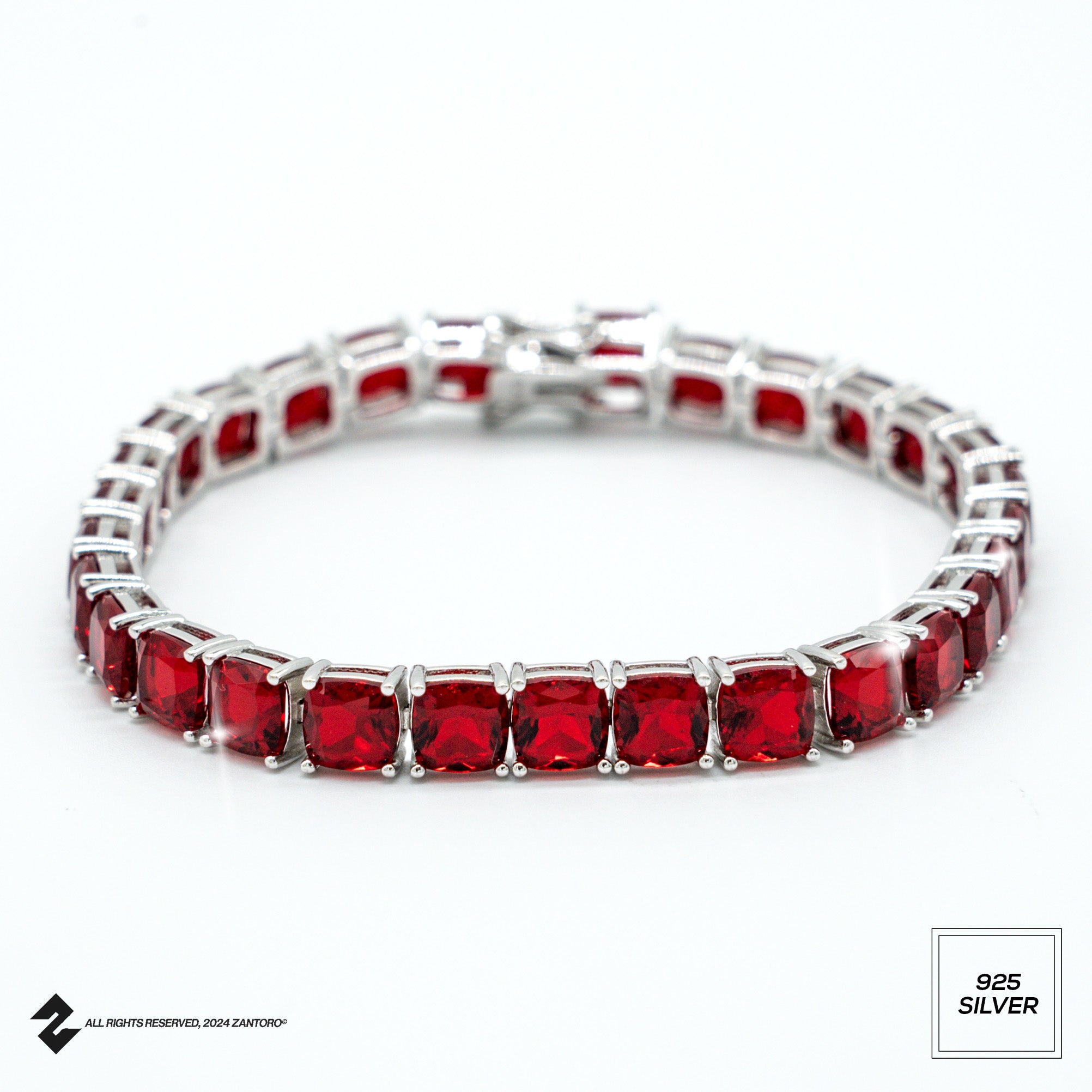 ROTES TENNIS ARMBAND MADE IN ITALY