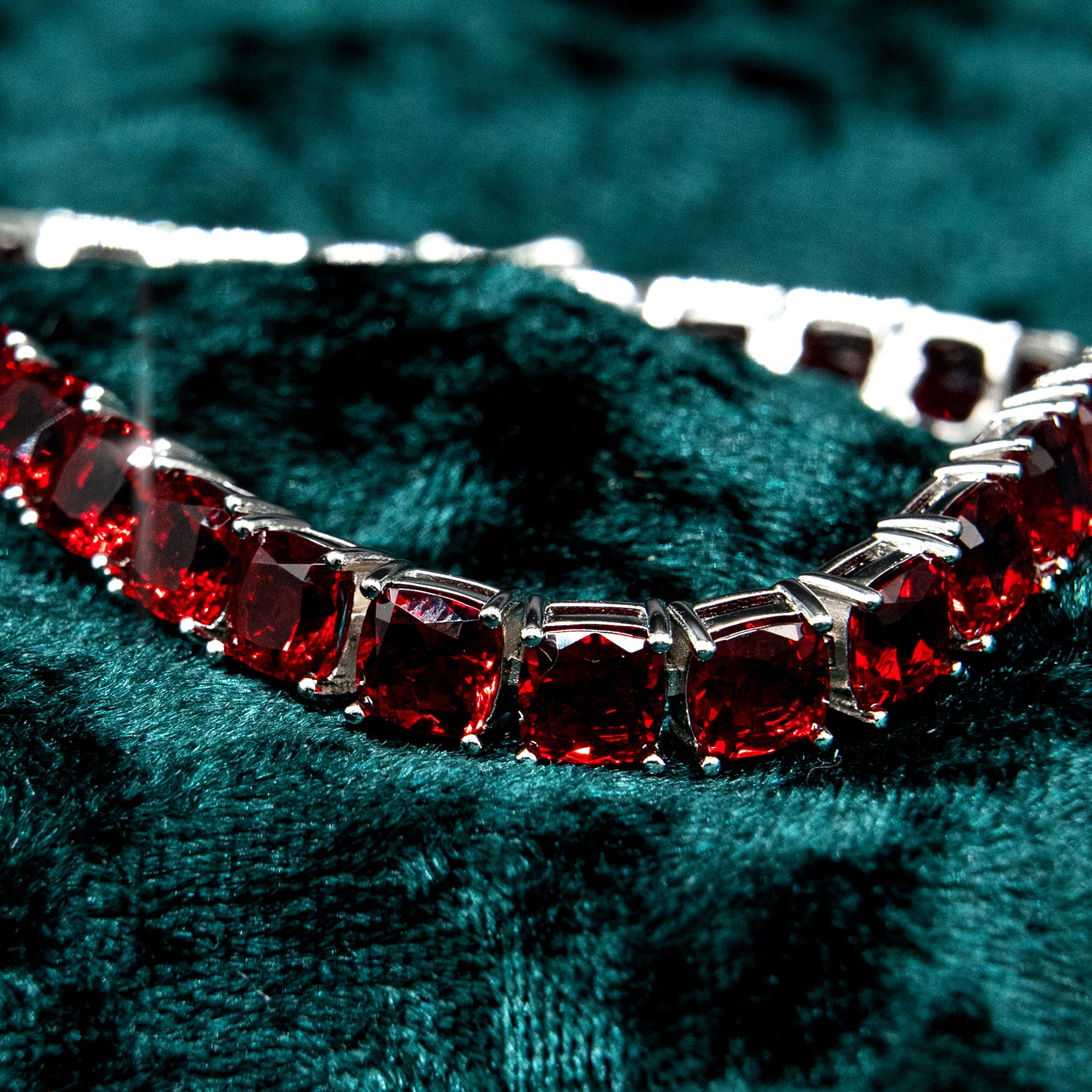 ROTES TENNIS ARMBAND MADE IN ITALY