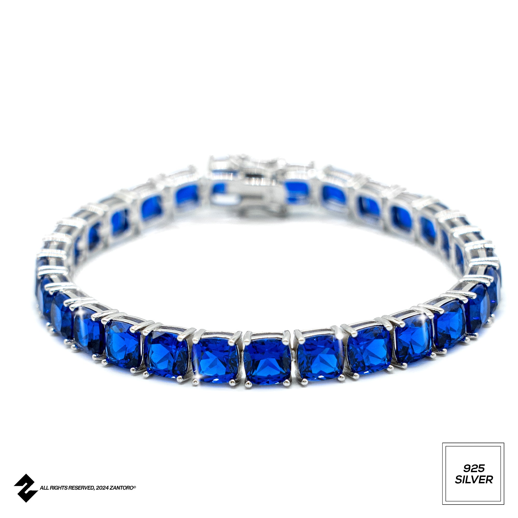 BLAUES TENNIS ARMBAND MADE IN ITALY