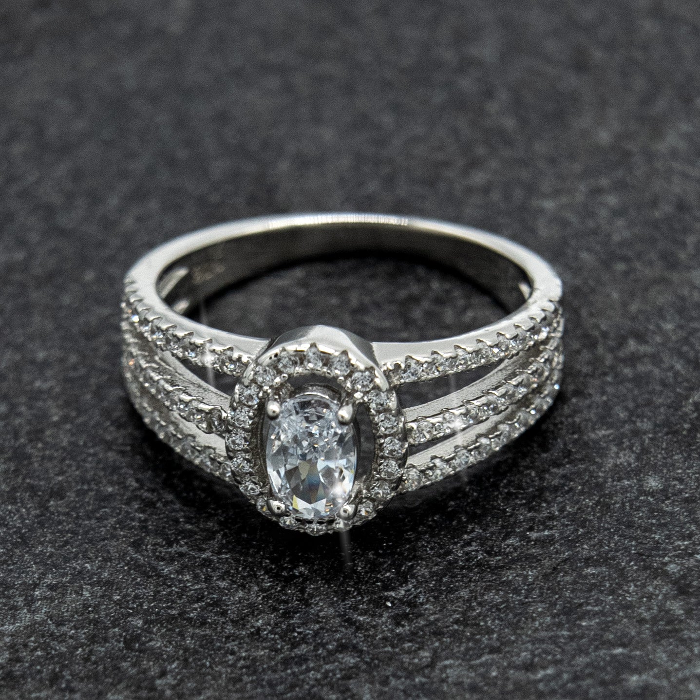 DIAMOND ICE OUT RING MADE IN ITALY