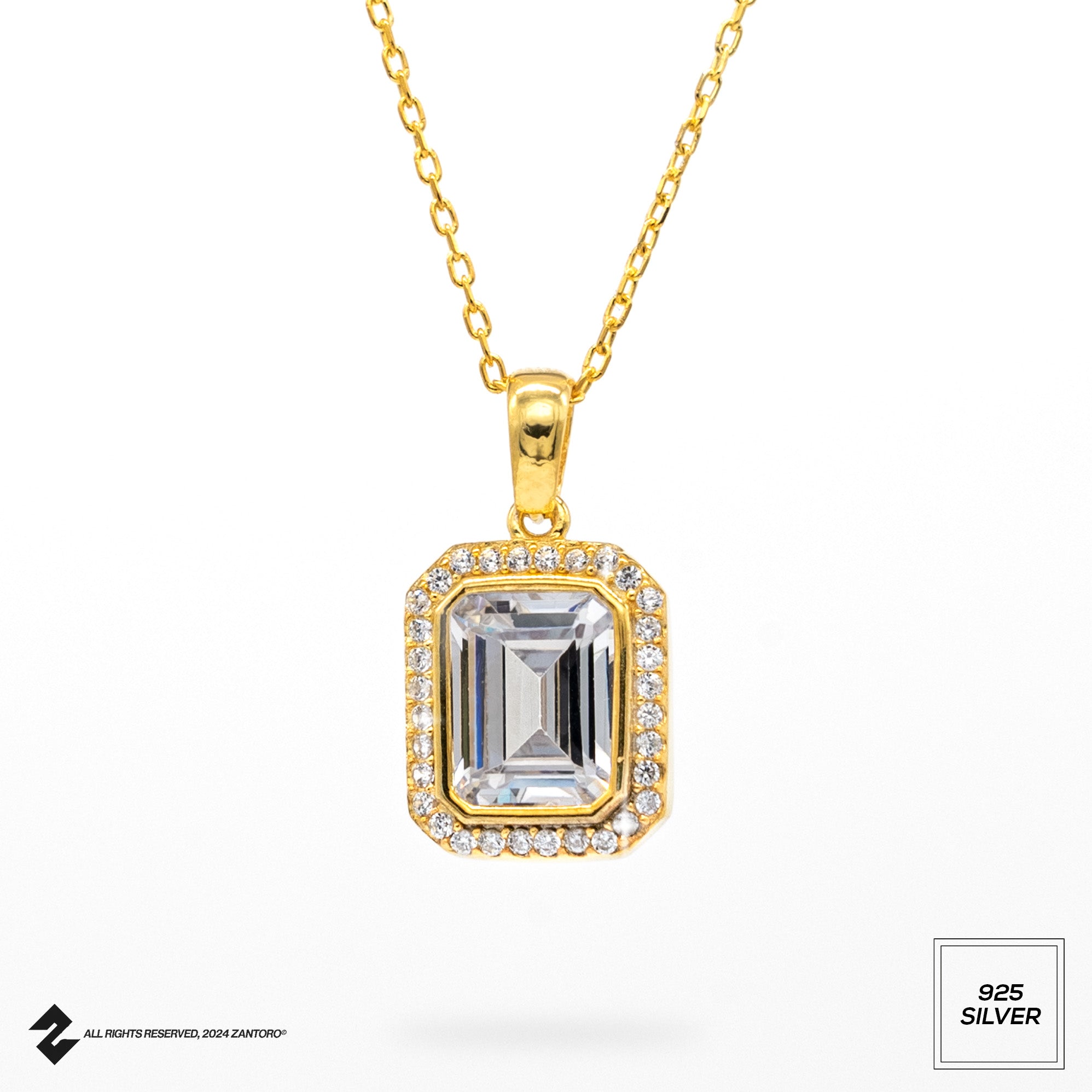 BAGUETTE ZIRKONIA KETTE 2