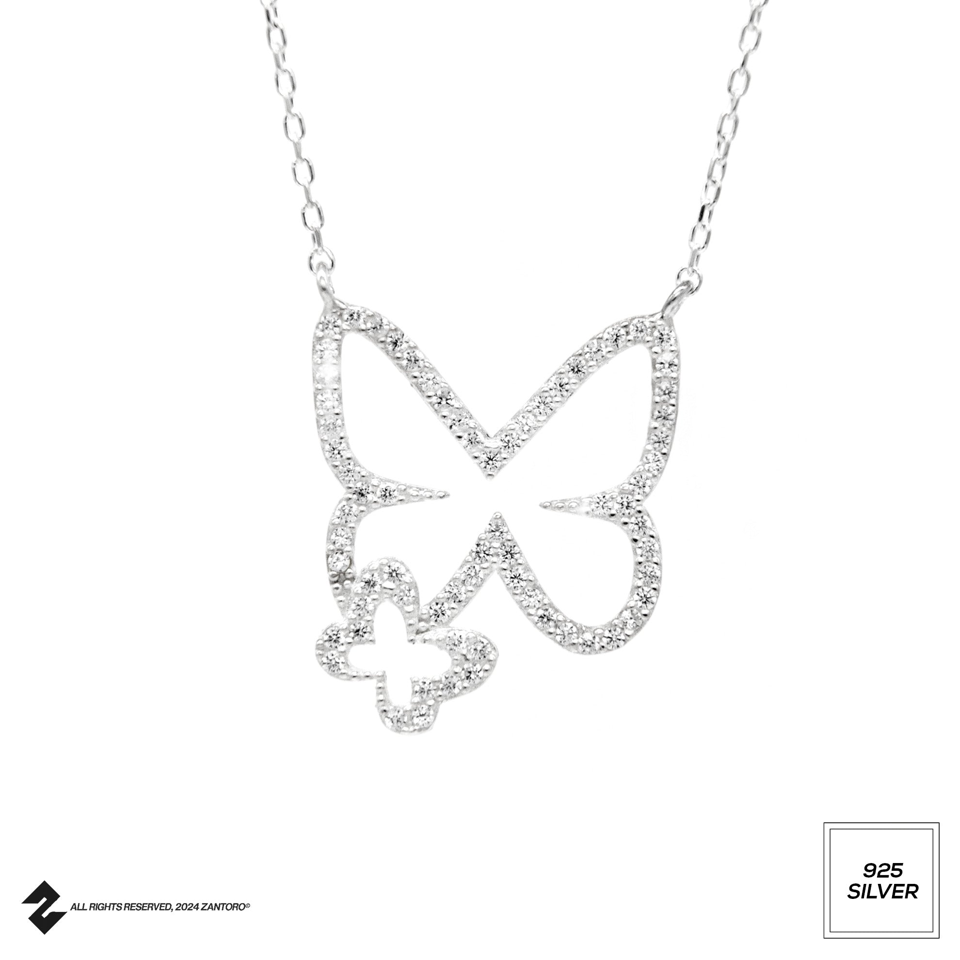 DOUBLE BUTTERFLY HALSKETTE