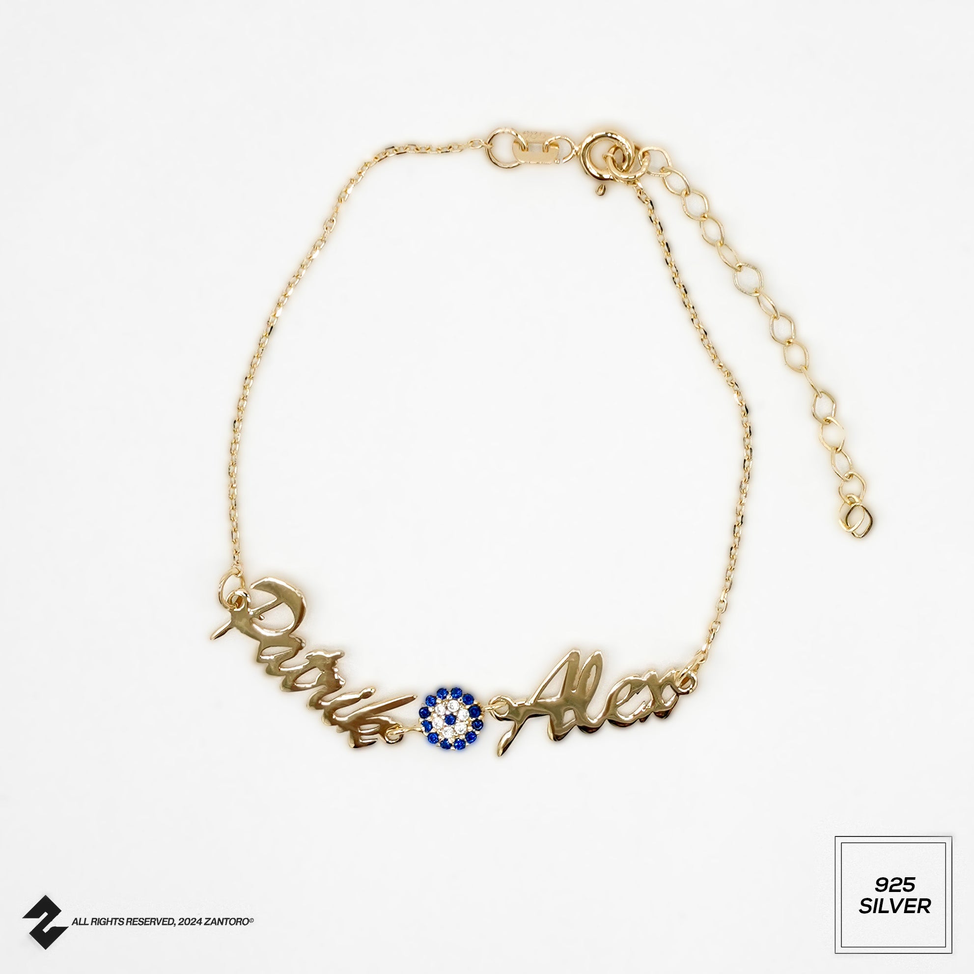 14K 2ER NAMENSARMBAND NAZAR