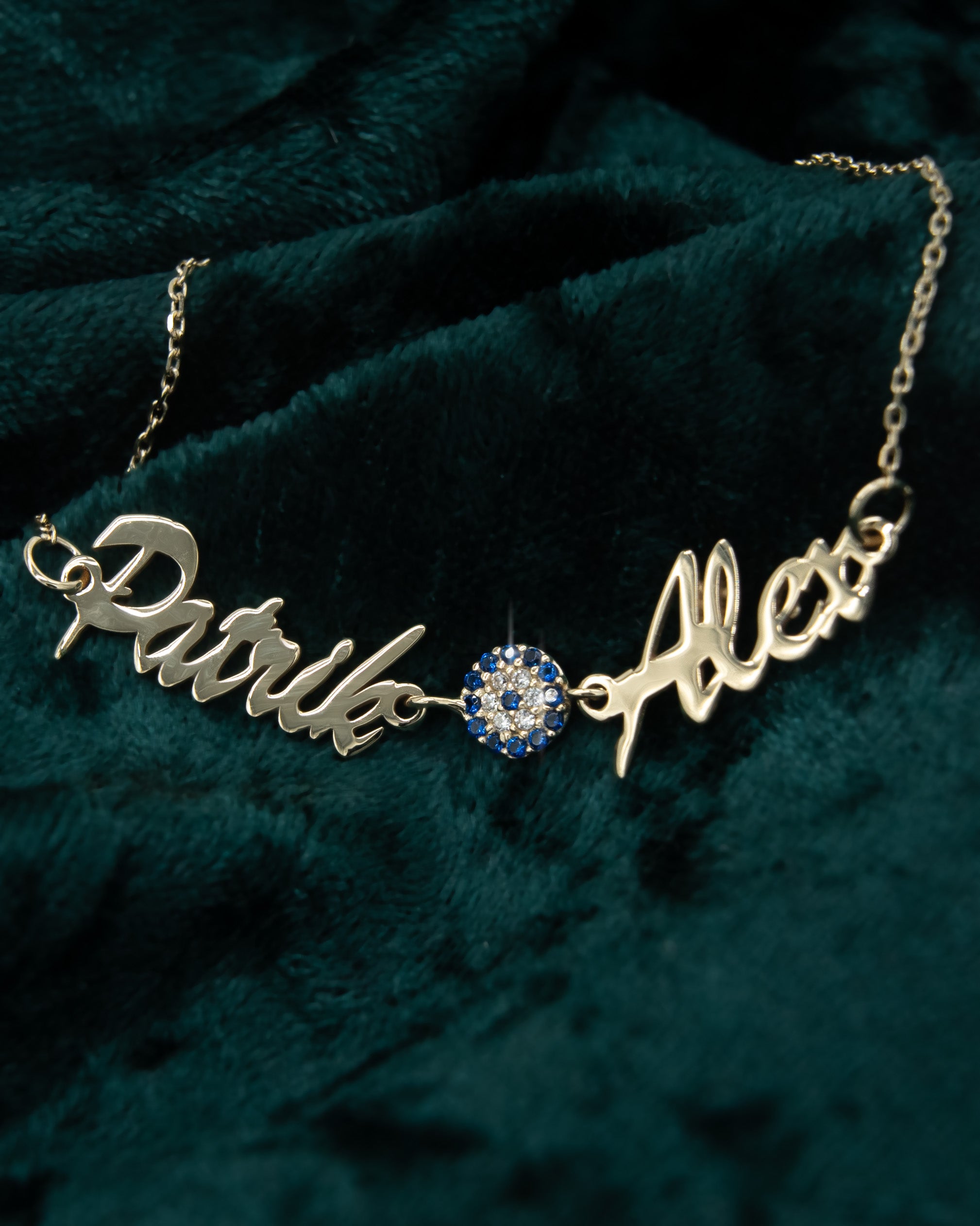 14K 2ER NAMENSARMBAND NAZAR