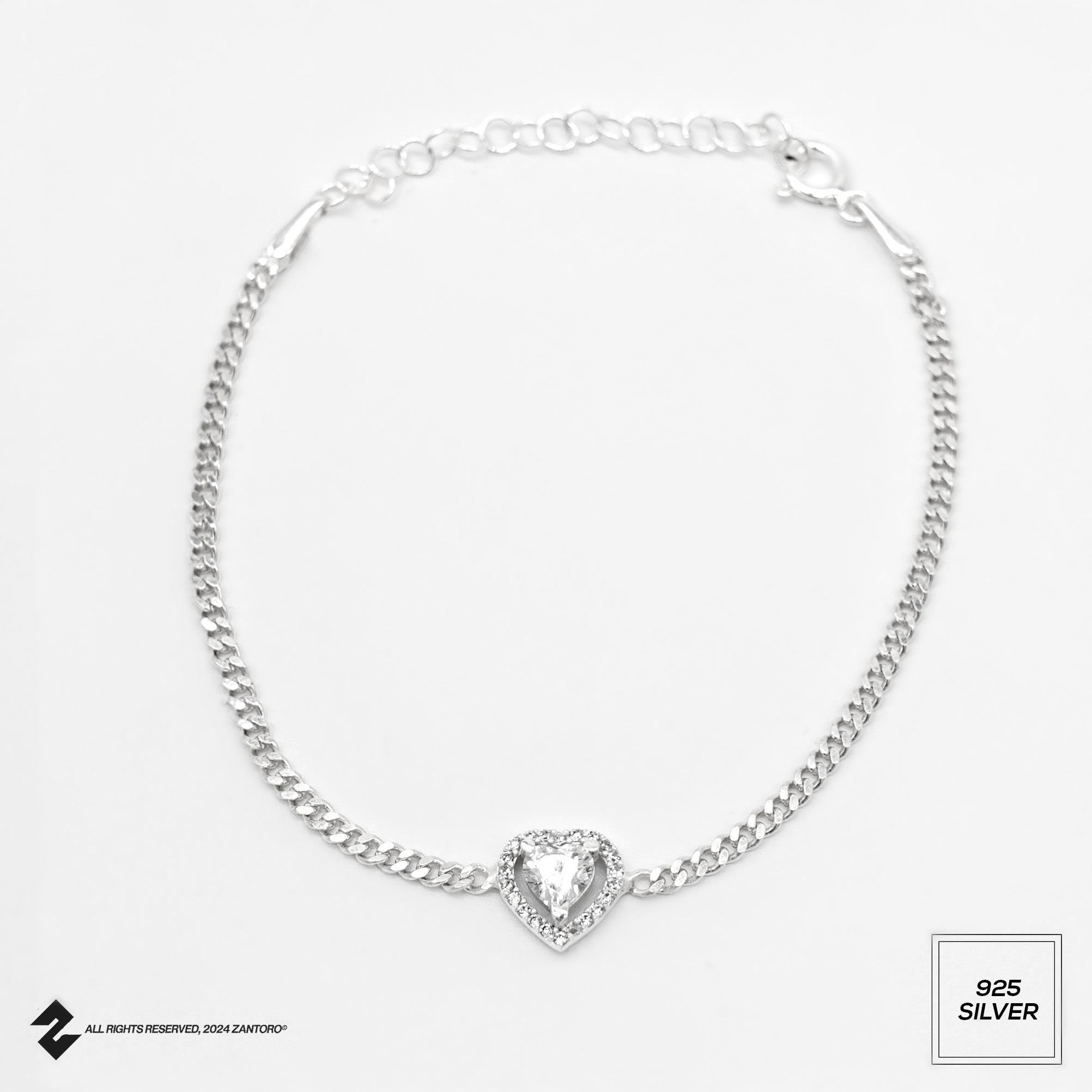 HEART ZIRKONIA ARMKETTE