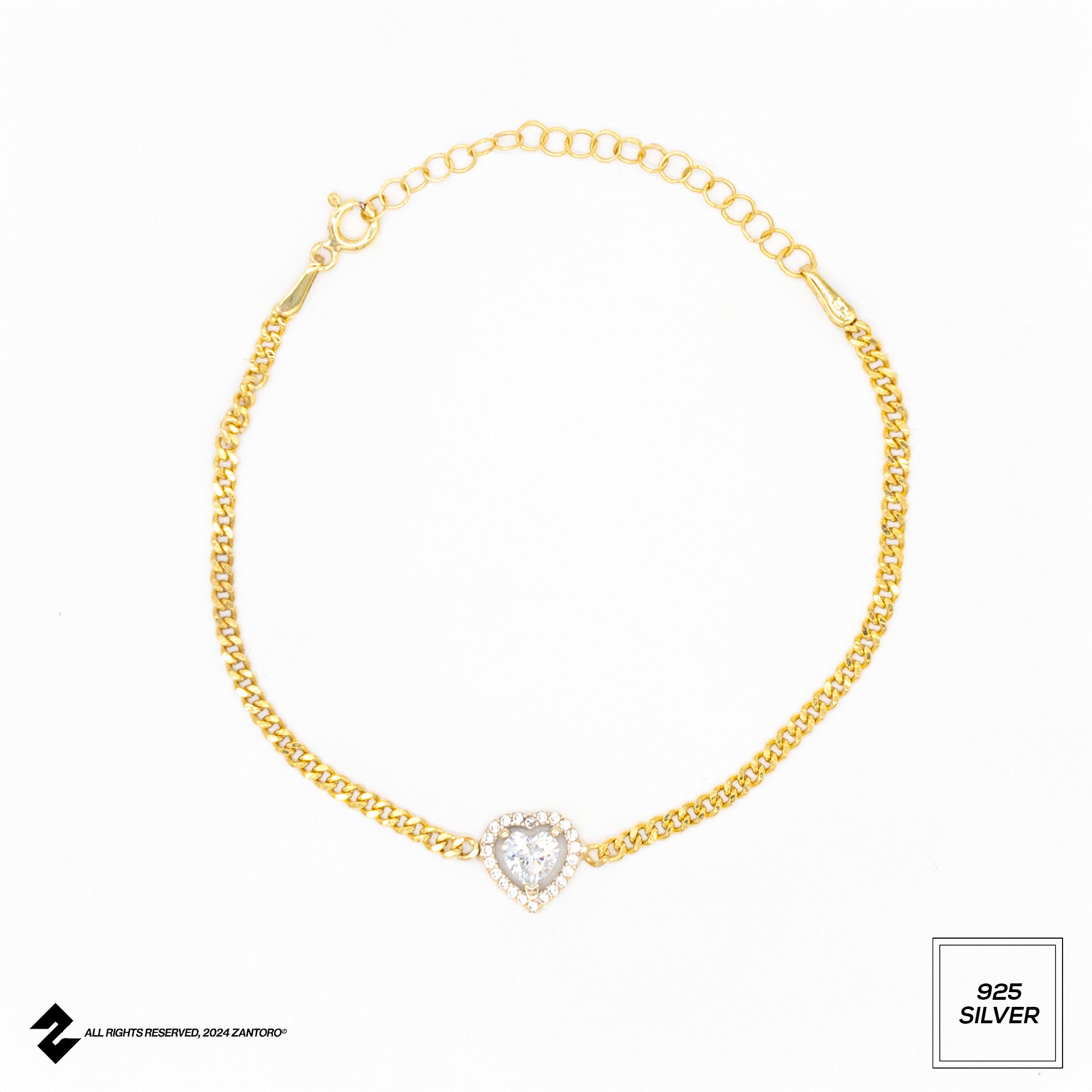 HEART ZIRKONIA ARMKETTE