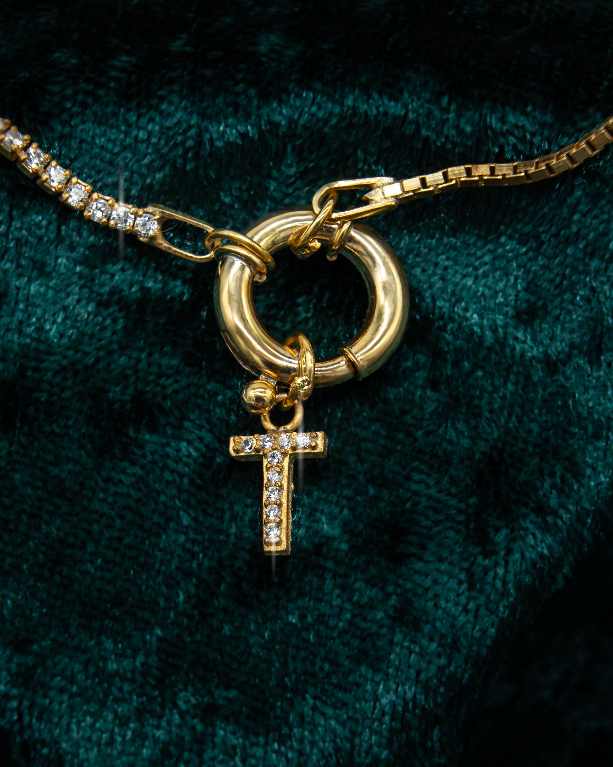 CHAIN DESIGN ICED BUCHSTABEN KETTE