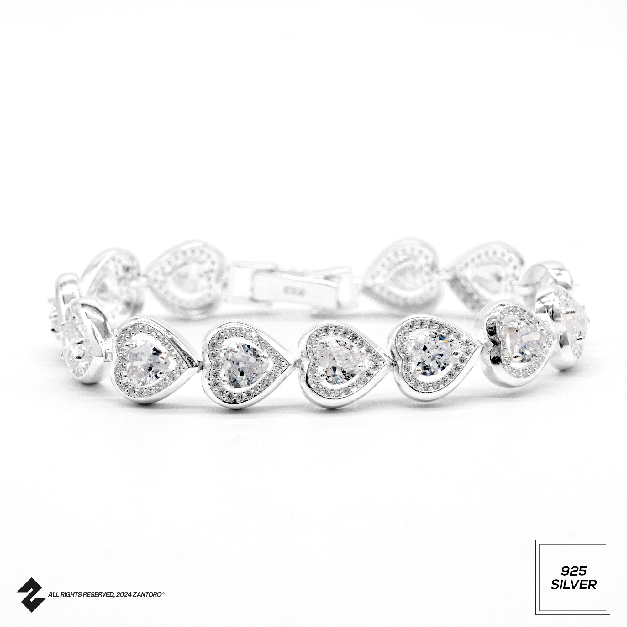 HEART OF DIAMONDS ARMBAND