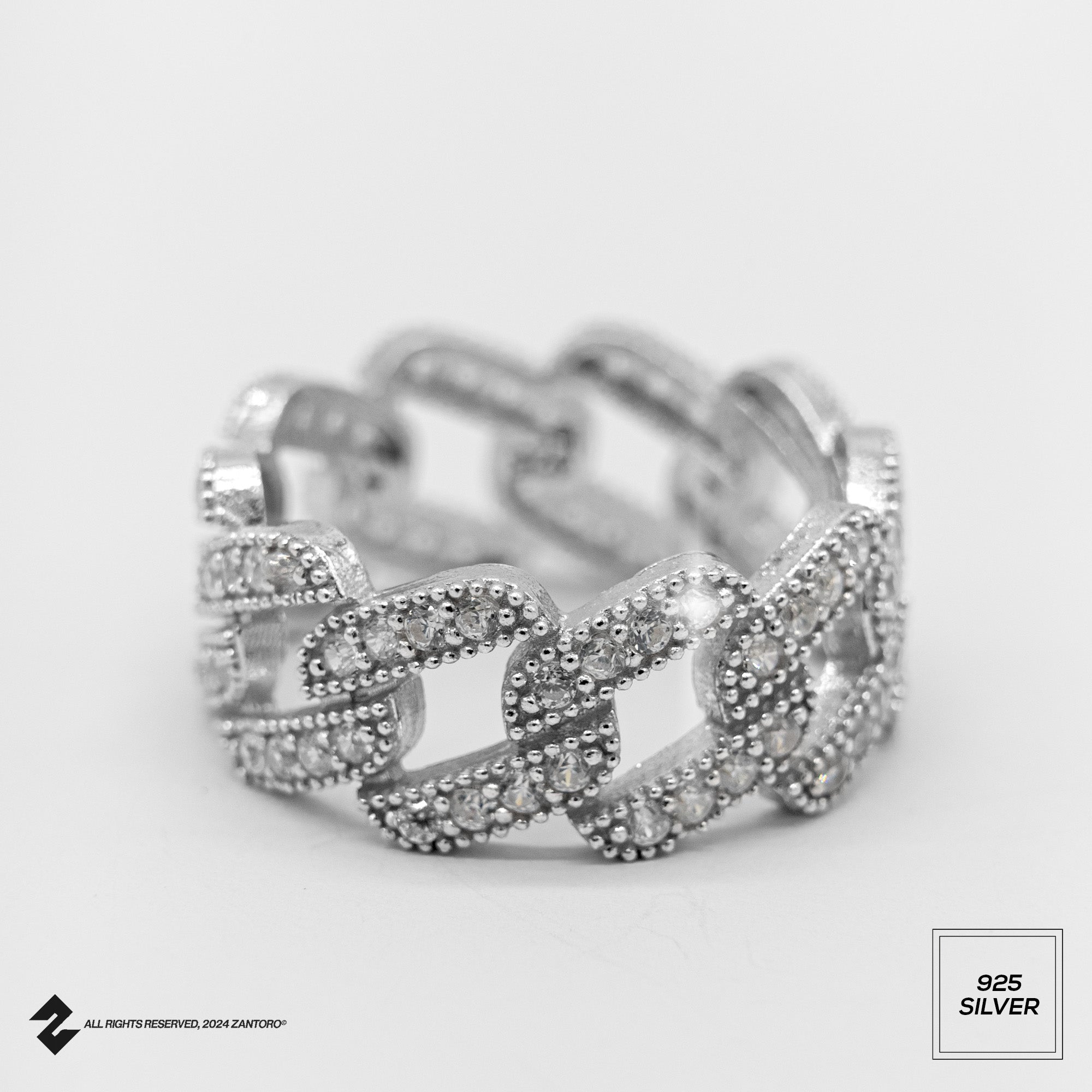 CUBAN ICE RING 8MM