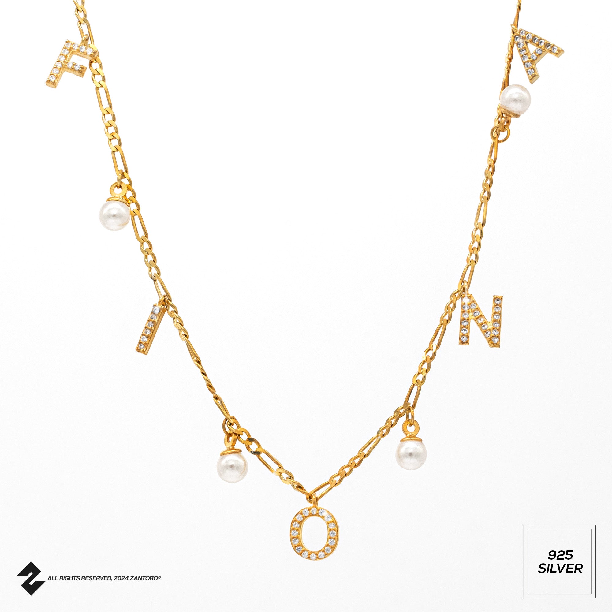 CHOCKER NAMENSKETTE MIT PERLE