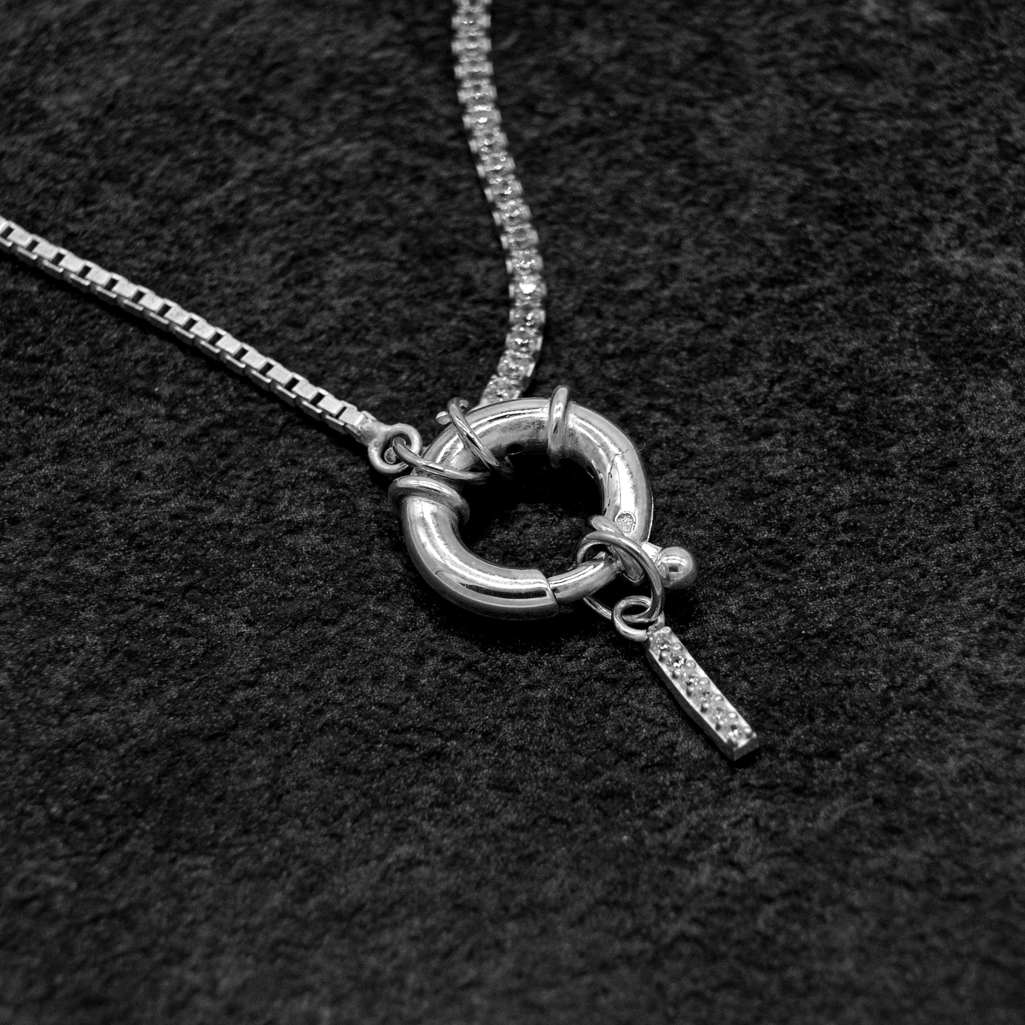 CHAIN DESIGN ICED BUCHSTABEN KETTE