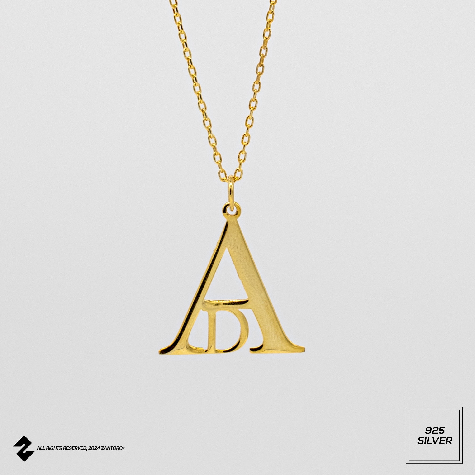 14K 2ER BUCHSTABEN KETTE