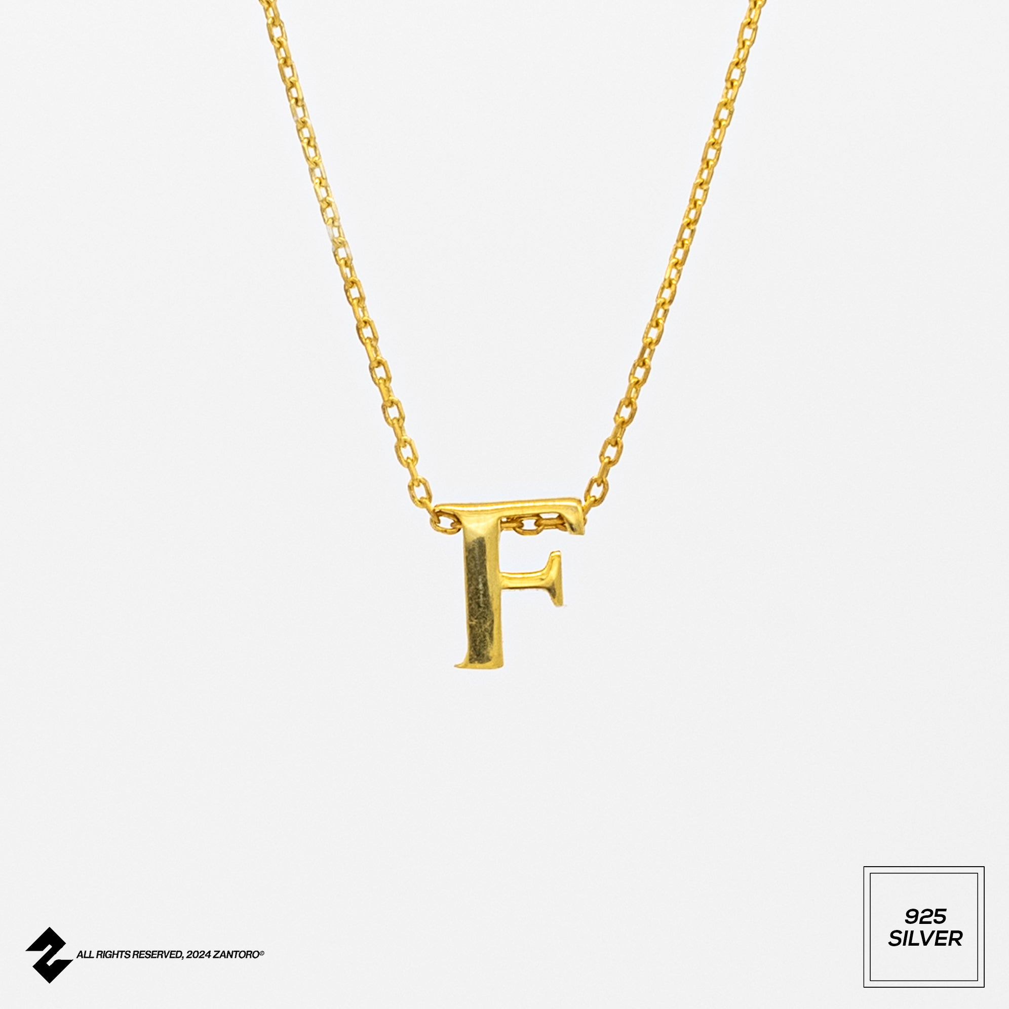 14K BUCHSTABEN LOOP KETTE