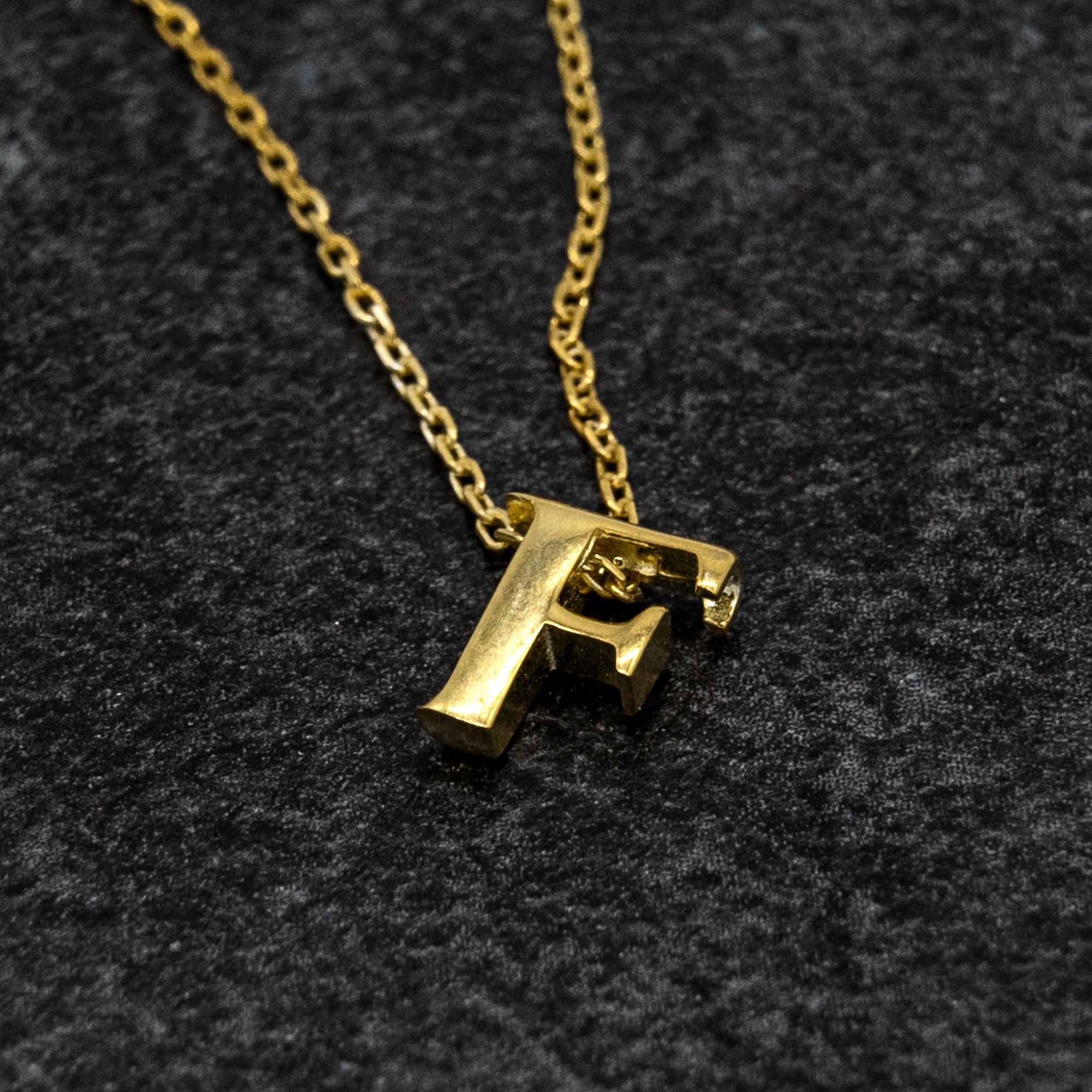 14K BUCHSTABEN LOOP KETTE