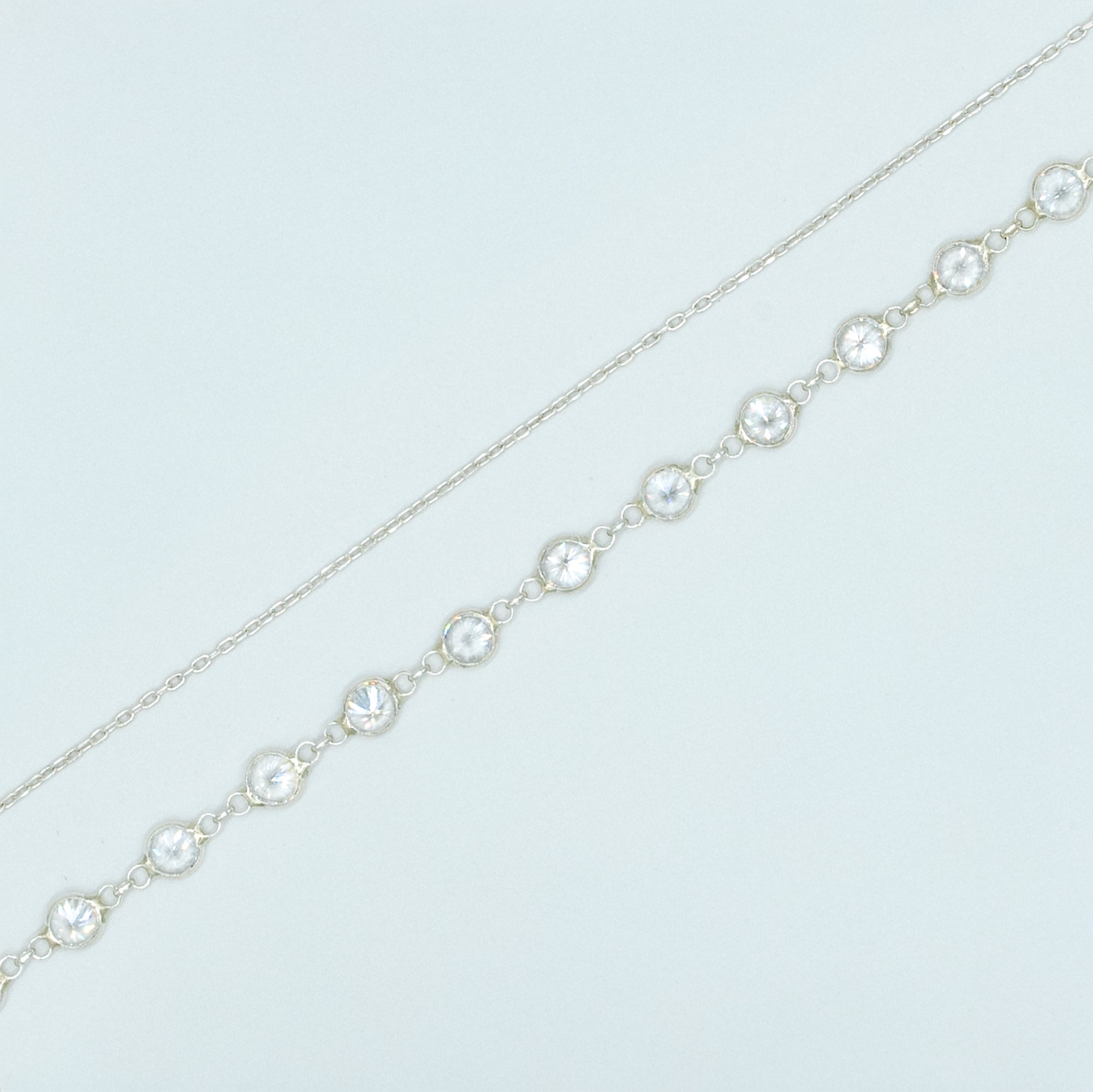 CHAIN DESIGN ICED BUCHSTABEN KETTE MIT NAZAR