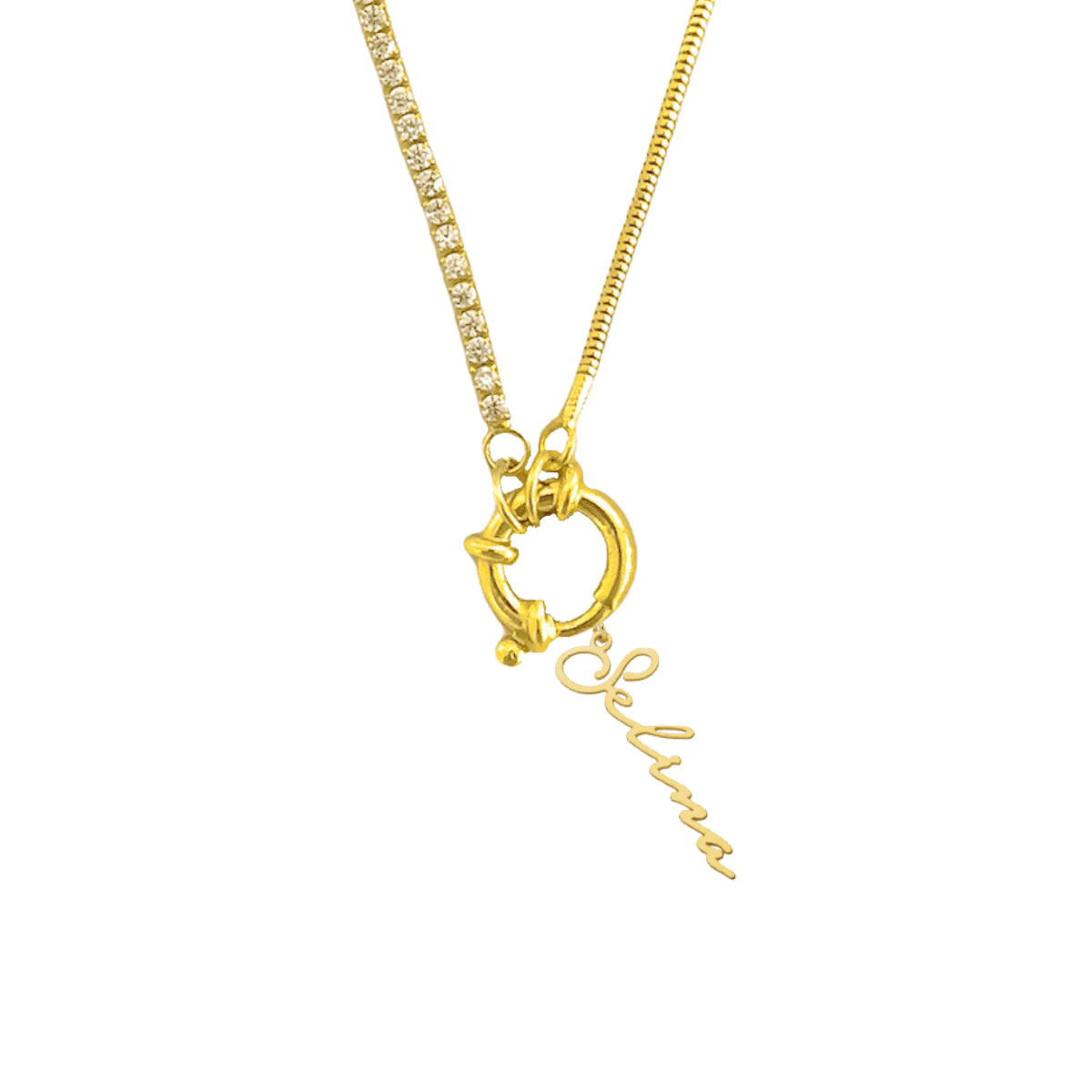 CHAIN DESIGN ITALIA ICED SIGNATUR NAMENSKETTE