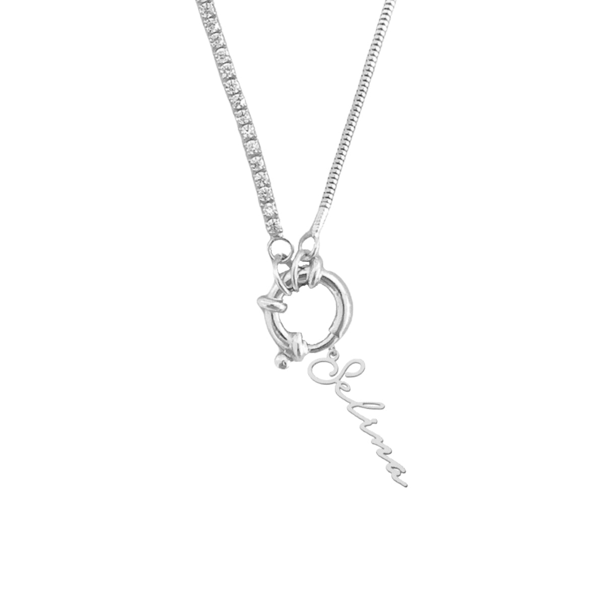 CHAIN DESIGN ITALIA ICED SIGNATUR NAMENSKETTE