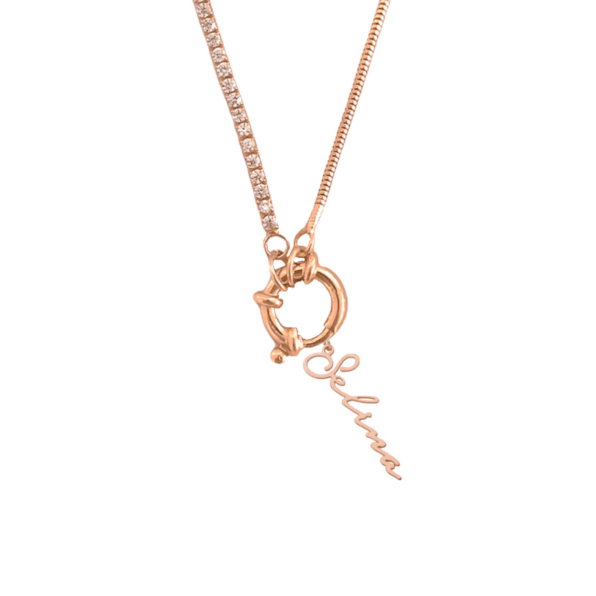CHAIN DESIGN ITALIA ICED SIGNATUR NAMENSKETTE
