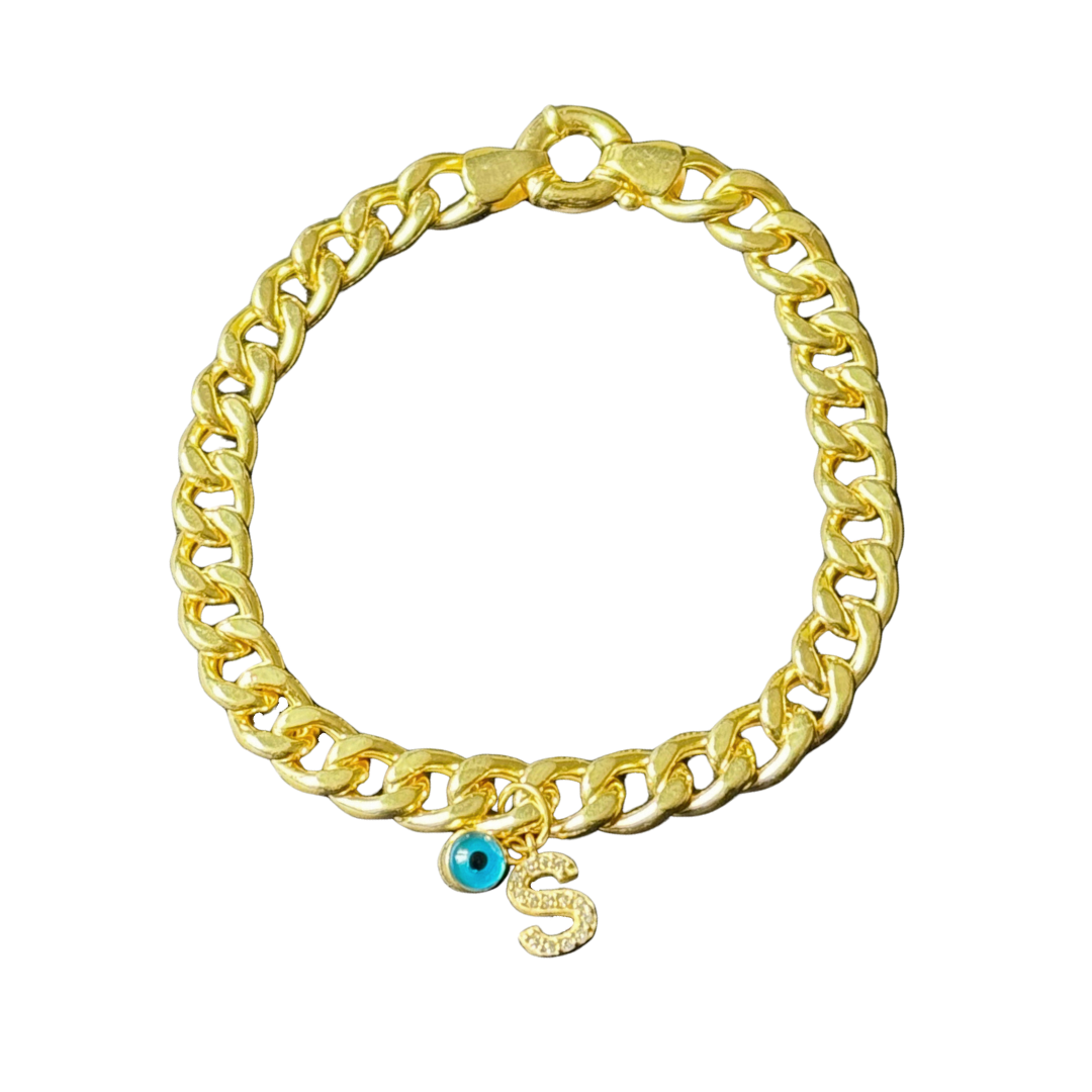 BIG GOURMET ARMBAND MIT INITIALIEN UND NAZAR