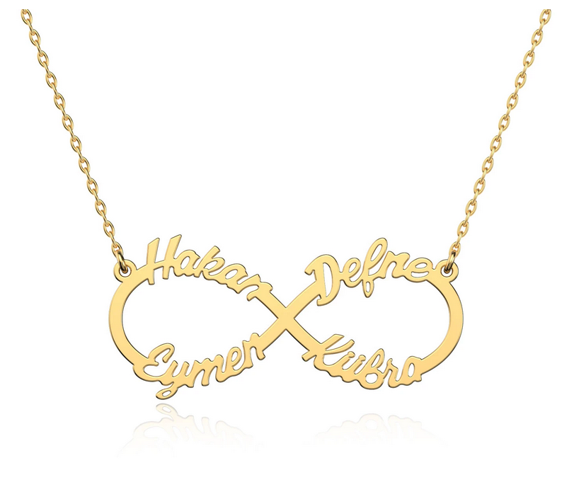 14K NAMENSKETTE INFINITY (bis 4 Namen)