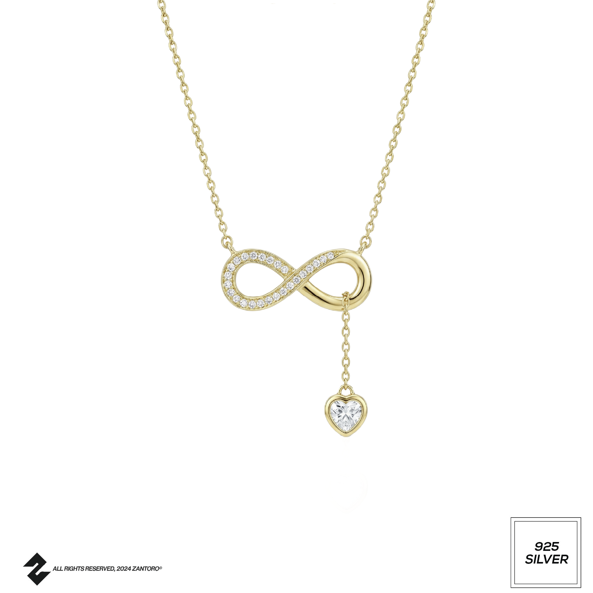 INFINITY HALSKETTE MIT HERZ