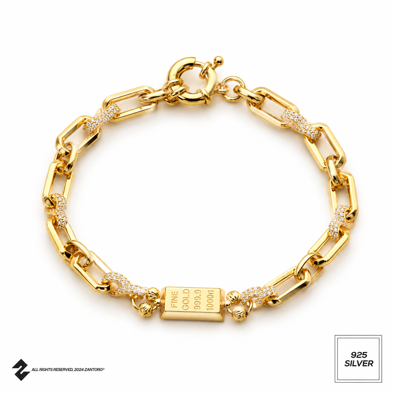 Gold Bar Armband