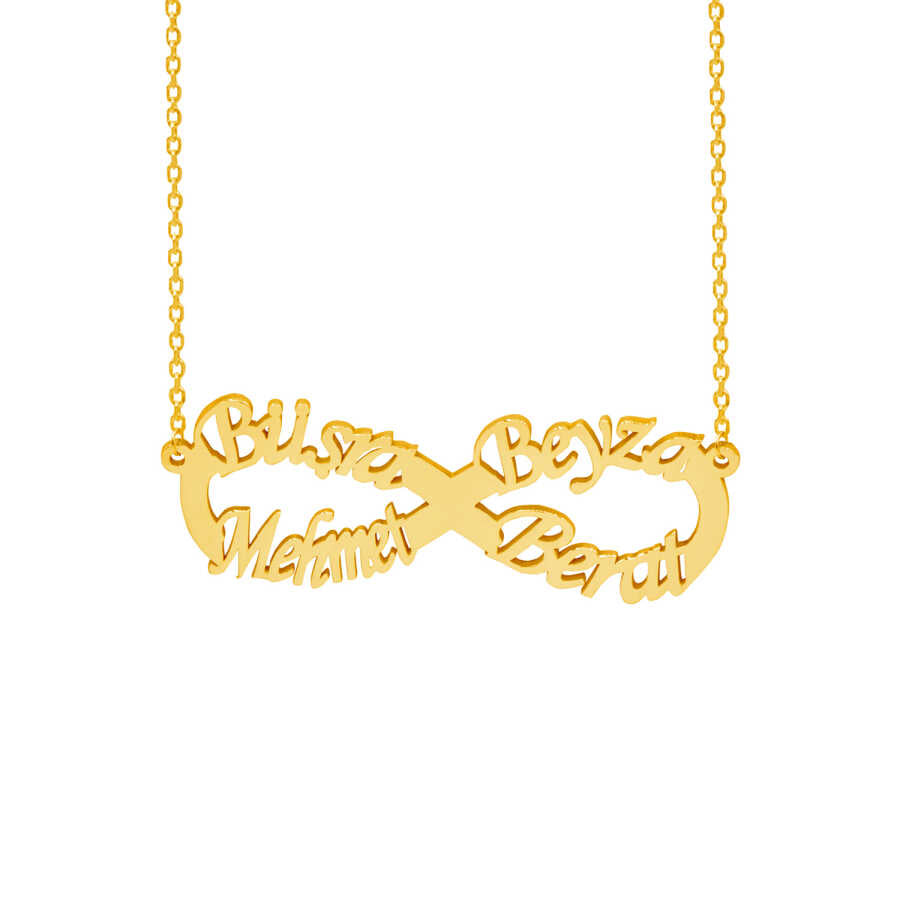 14K NAMENSKETTE INFINITY (bis 4 Namen)