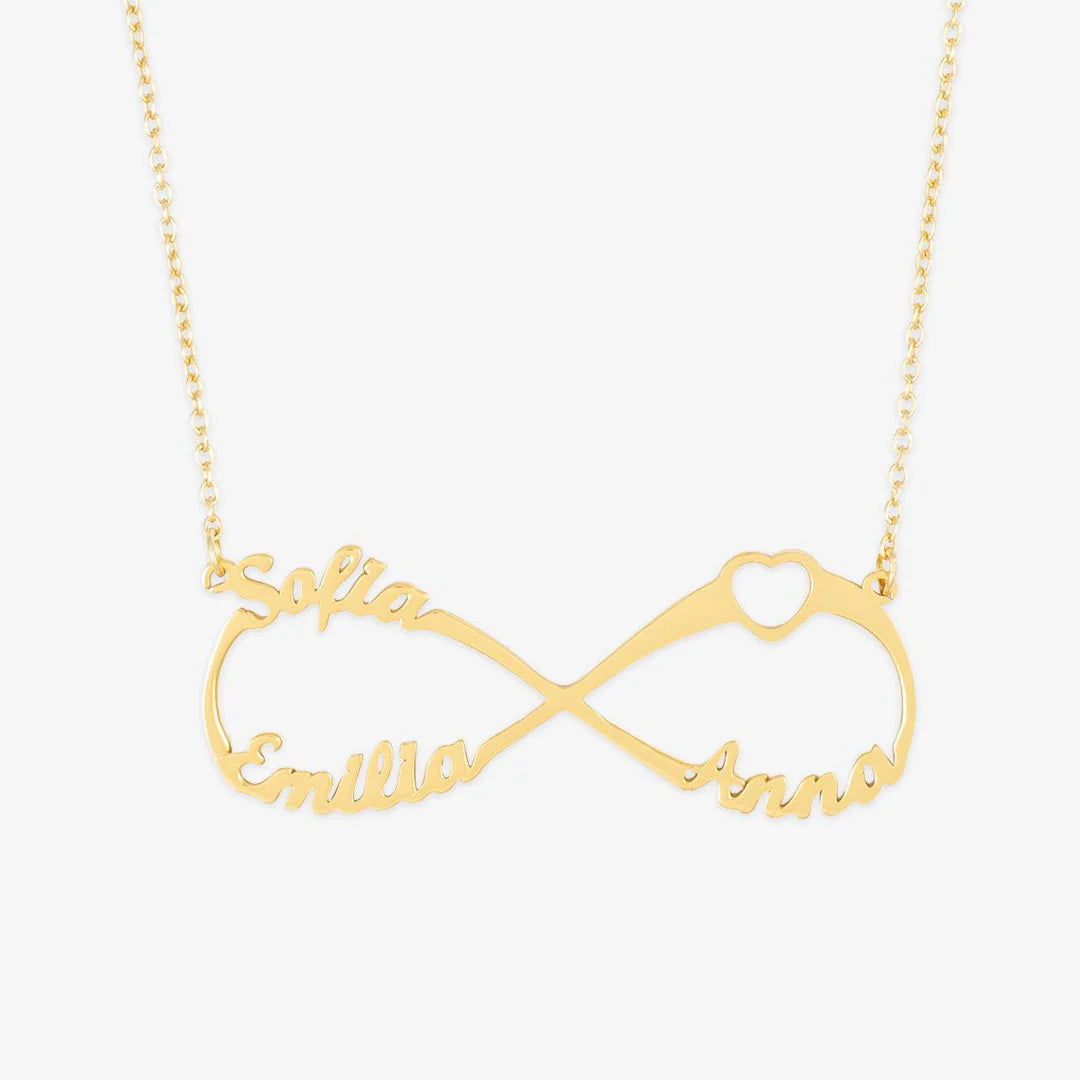 14K NAMENSKETTE INFINITY (bis 4 Namen)