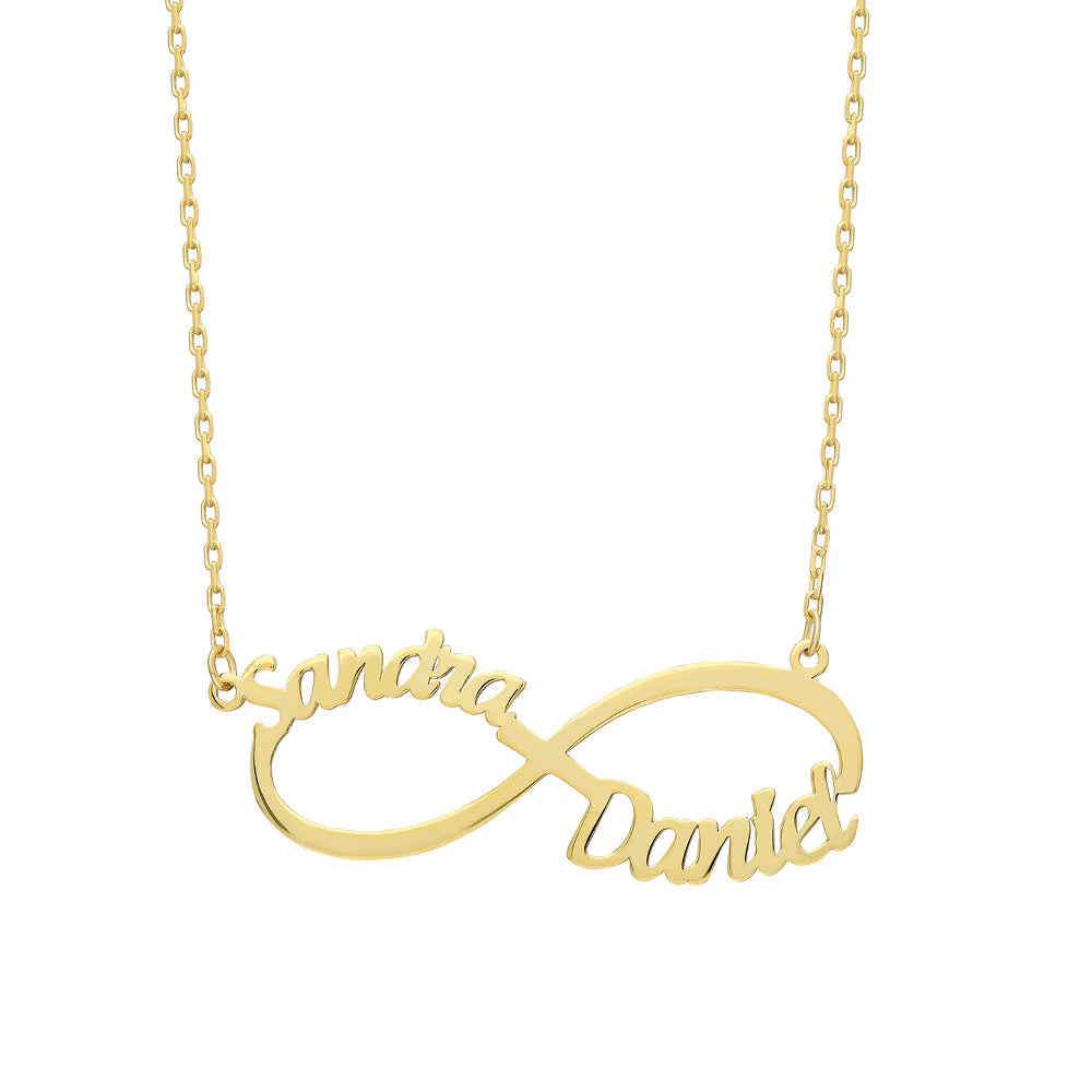 14K NAMENSKETTE INFINITY (bis 4 Namen)